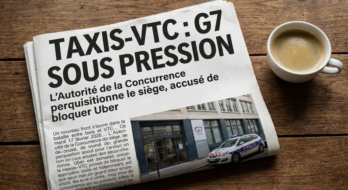 Perquisition chez G7 : Uber accuse le leader des taxis d'empêcher ses chauffeurs de travailler avec la concurrence