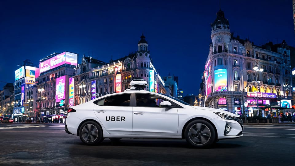 Robotaxis à Madrid : Uber et WeRide lancent le premier service commercial en Europe continentale